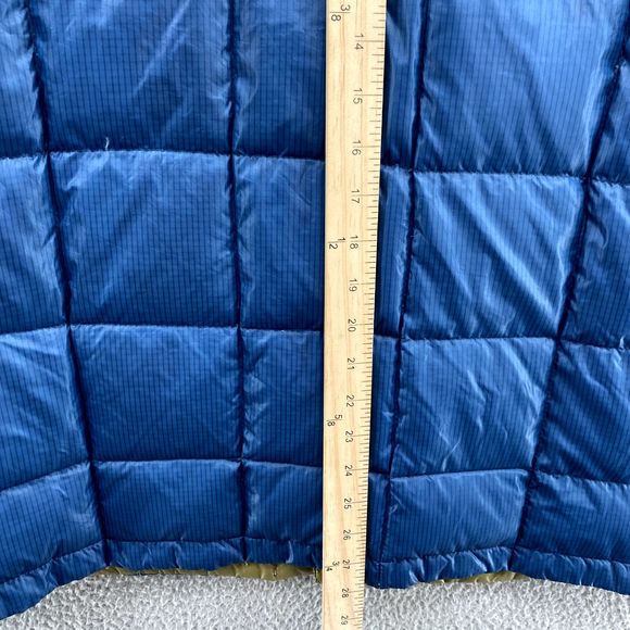 Eddie Bauer Jacket Adult Sz Large Blue Goose Down Puffer Quilted Parka Nylon Men - Picture 7 of 10